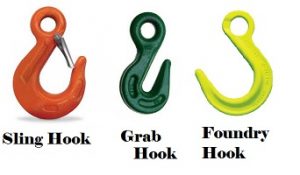 sling hook, grab hook, foundry hook